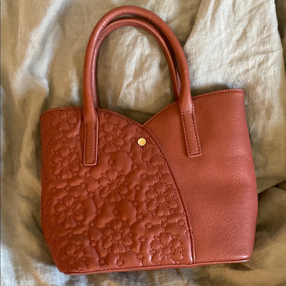 NWOT Lauren Conrad Burgundy Faux Leather Purse